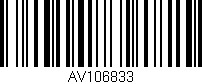 Código de barras (EAN, GTIN, SKU, ISBN): 'AV106833'