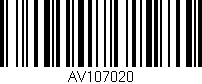 Código de barras (EAN, GTIN, SKU, ISBN): 'AV107020'