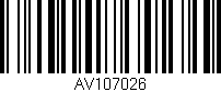 Código de barras (EAN, GTIN, SKU, ISBN): 'AV107026'