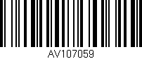 Código de barras (EAN, GTIN, SKU, ISBN): 'AV107059'