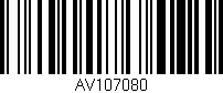 Código de barras (EAN, GTIN, SKU, ISBN): 'AV107080'