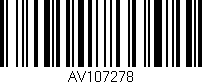 Código de barras (EAN, GTIN, SKU, ISBN): 'AV107278'