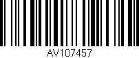 Código de barras (EAN, GTIN, SKU, ISBN): 'AV107457'