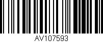 Código de barras (EAN, GTIN, SKU, ISBN): 'AV107593'