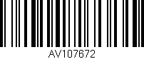Código de barras (EAN, GTIN, SKU, ISBN): 'AV107672'