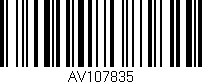 Código de barras (EAN, GTIN, SKU, ISBN): 'AV107835'