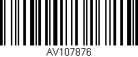 Código de barras (EAN, GTIN, SKU, ISBN): 'AV107876'