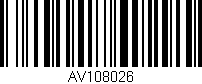 Código de barras (EAN, GTIN, SKU, ISBN): 'AV108026'