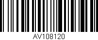 Código de barras (EAN, GTIN, SKU, ISBN): 'AV108120'