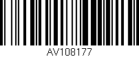 Código de barras (EAN, GTIN, SKU, ISBN): 'AV108177'
