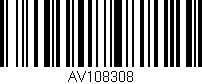 Código de barras (EAN, GTIN, SKU, ISBN): 'AV108308'