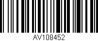Código de barras (EAN, GTIN, SKU, ISBN): 'AV108452'
