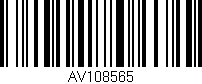 Código de barras (EAN, GTIN, SKU, ISBN): 'AV108565'