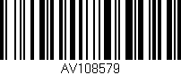 Código de barras (EAN, GTIN, SKU, ISBN): 'AV108579'