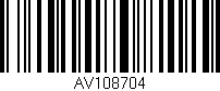 Código de barras (EAN, GTIN, SKU, ISBN): 'AV108704'