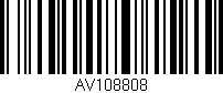 Código de barras (EAN, GTIN, SKU, ISBN): 'AV108808'