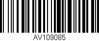 Código de barras (EAN, GTIN, SKU, ISBN): 'AV109085'