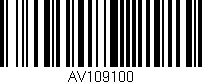 Código de barras (EAN, GTIN, SKU, ISBN): 'AV109100'