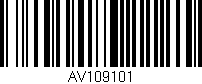 Código de barras (EAN, GTIN, SKU, ISBN): 'AV109101'