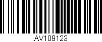 Código de barras (EAN, GTIN, SKU, ISBN): 'AV109123'