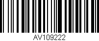 Código de barras (EAN, GTIN, SKU, ISBN): 'AV109222'
