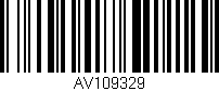 Código de barras (EAN, GTIN, SKU, ISBN): 'AV109329'