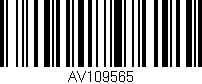 Código de barras (EAN, GTIN, SKU, ISBN): 'AV109565'