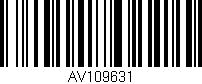 Código de barras (EAN, GTIN, SKU, ISBN): 'AV109631'