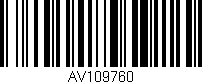 Código de barras (EAN, GTIN, SKU, ISBN): 'AV109760'