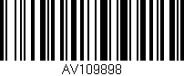 Código de barras (EAN, GTIN, SKU, ISBN): 'AV109898'