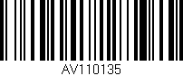 Código de barras (EAN, GTIN, SKU, ISBN): 'AV110135'