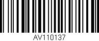 Código de barras (EAN, GTIN, SKU, ISBN): 'AV110137'