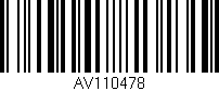 Código de barras (EAN, GTIN, SKU, ISBN): 'AV110478'