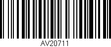 Código de barras (EAN, GTIN, SKU, ISBN): 'AV20711'