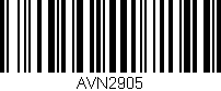Código de barras (EAN, GTIN, SKU, ISBN): 'AVN2905'