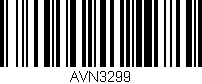 Código de barras (EAN, GTIN, SKU, ISBN): 'AVN3299'