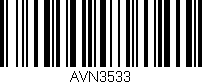 Código de barras (EAN, GTIN, SKU, ISBN): 'AVN3533'