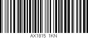 Código de barras (EAN, GTIN, SKU, ISBN): 'AX1815/1KN'