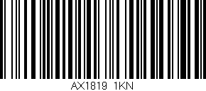 Código de barras (EAN, GTIN, SKU, ISBN): 'AX1819/1KN'