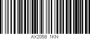 Código de barras (EAN, GTIN, SKU, ISBN): 'AX2058/1KN'