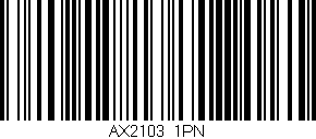Código de barras (EAN, GTIN, SKU, ISBN): 'AX2103/1PN'
