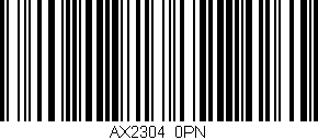 Código de barras (EAN, GTIN, SKU, ISBN): 'AX2304/0PN'