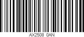 Código de barras (EAN, GTIN, SKU, ISBN): 'AX2508/0AN'