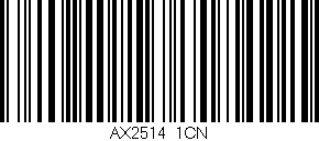 Código de barras (EAN, GTIN, SKU, ISBN): 'AX2514/1CN'