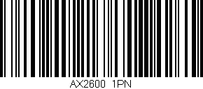 Código de barras (EAN, GTIN, SKU, ISBN): 'AX2600/1PN'