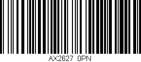 Código de barras (EAN, GTIN, SKU, ISBN): 'AX2627/0PN'