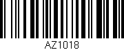 Código de barras (EAN, GTIN, SKU, ISBN): 'AZ1018'