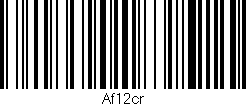 Código de barras (EAN, GTIN, SKU, ISBN): 'Af12cr'