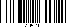 Código de barras (EAN, GTIN, SKU, ISBN): 'Ai05018'