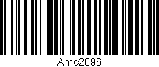 Código de barras (EAN, GTIN, SKU, ISBN): 'Amc2096'